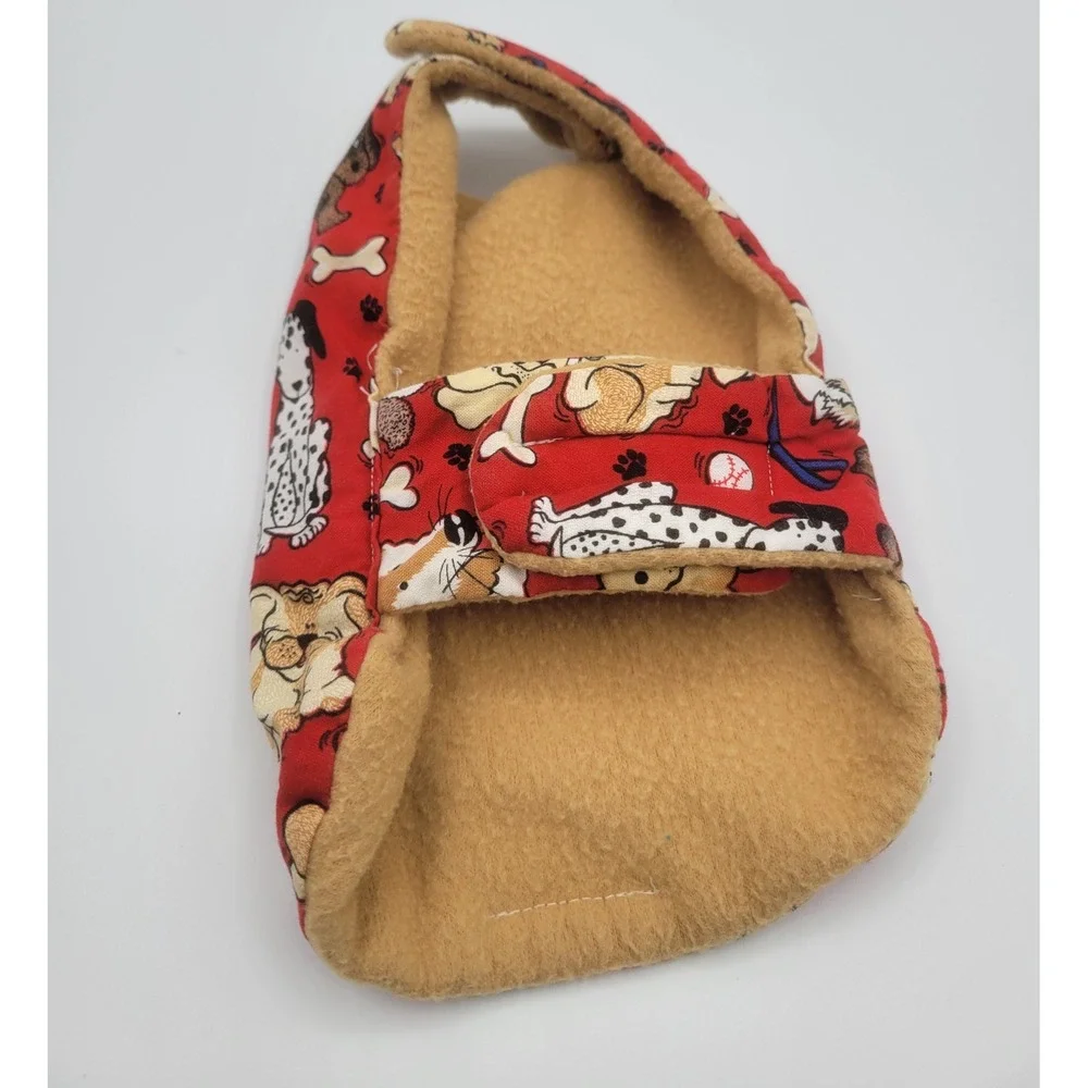 Small Dog‎ apperal Fleece Lined Vest Red Multi Breed Puppy Coat Adjustable